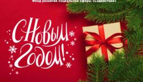 Коллектив фонда "Содействие" сердечно поздравляет вас с наступающим Новым годом